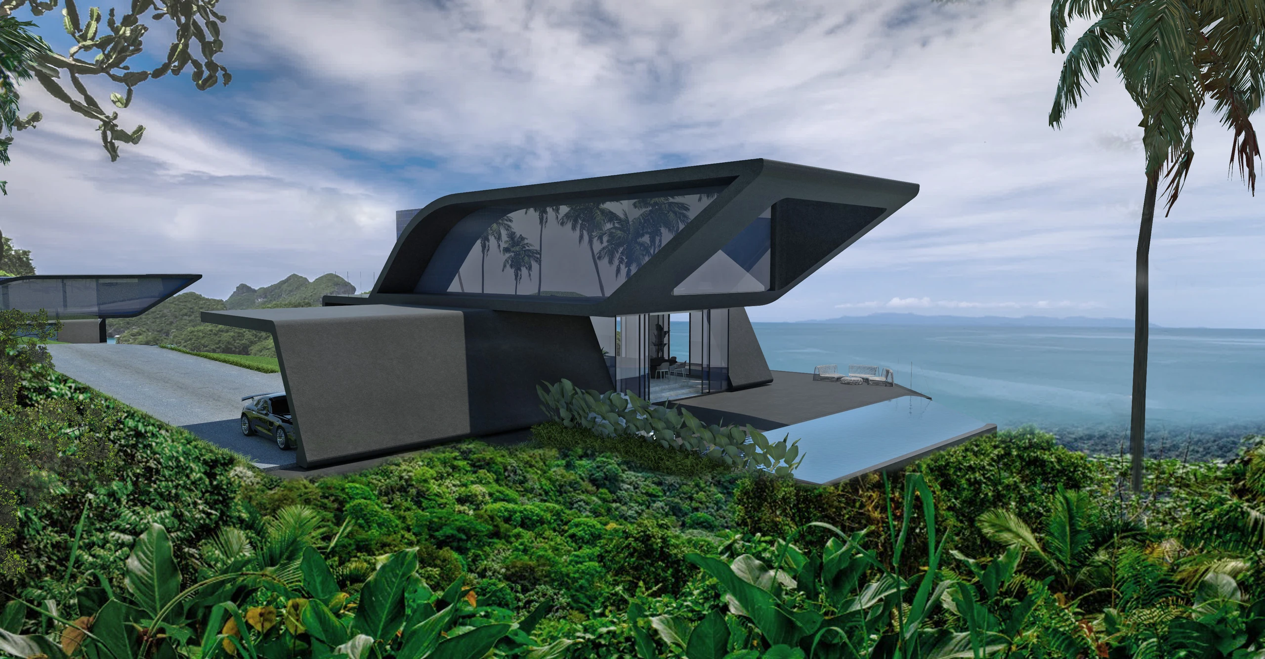 Alpha Villas frontal view