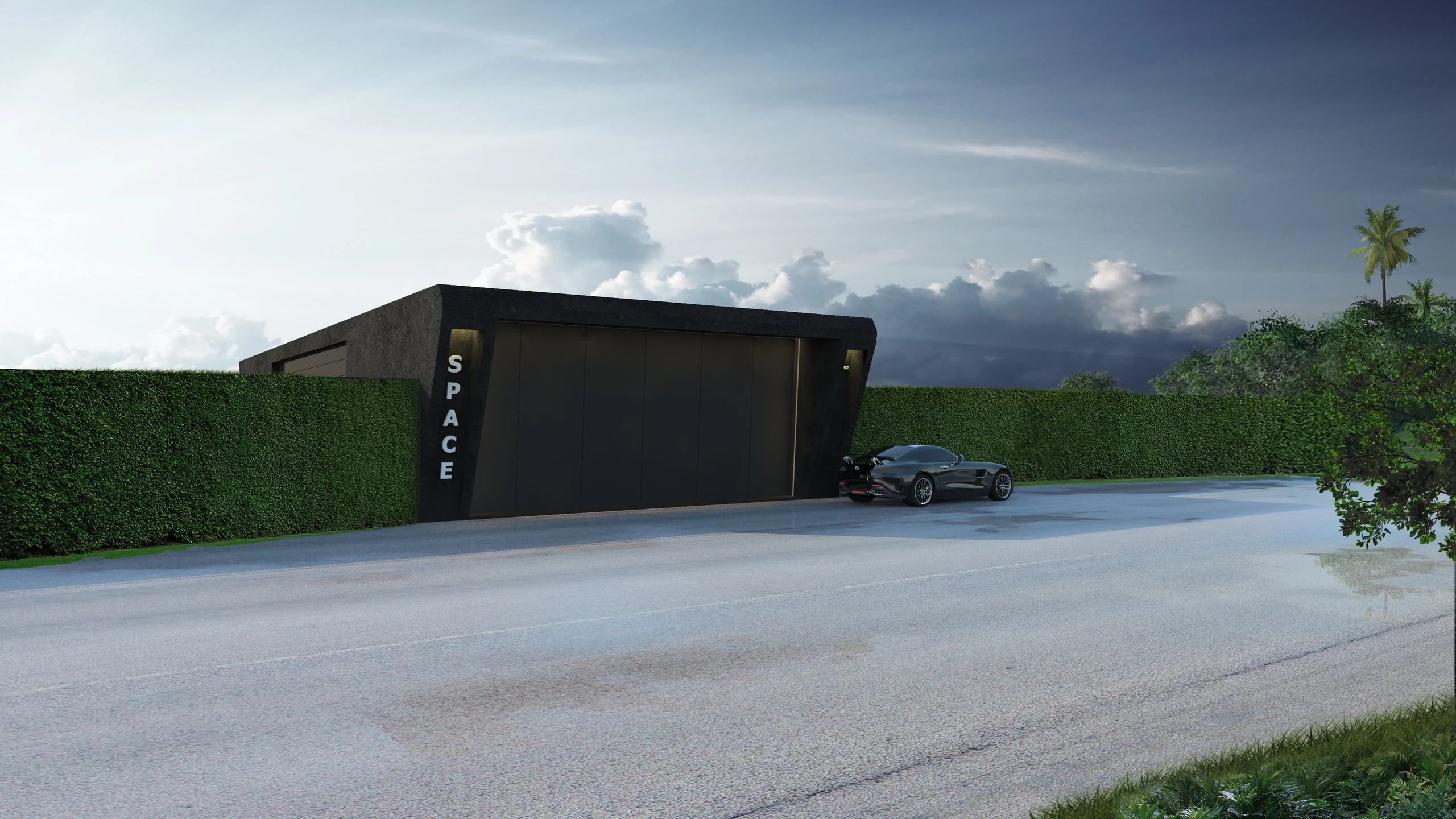 Space Villas entrance view